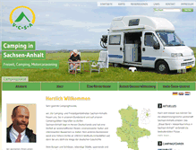 Tablet Screenshot of camping-verband.de